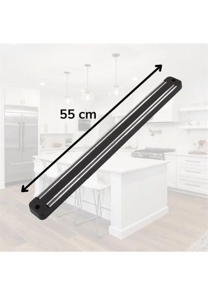 Mıknatıslı Paslanmaz Duvar Bıçak Askısı Standı 55 cm Aparat indirimleri