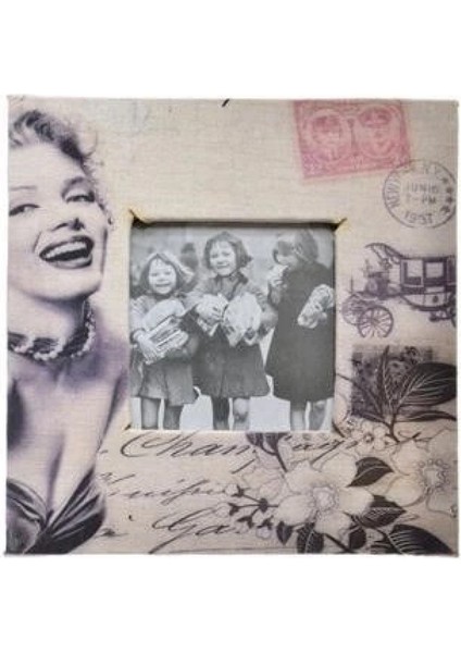 Decotown Marilyn Monroe Tasarım Ahşap Resim Fotoğraf Çerçevesi
