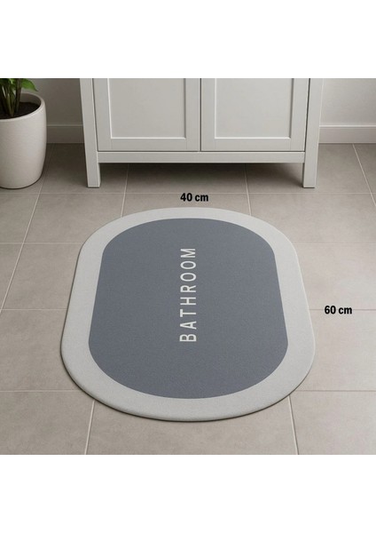Sihirli Süper Su Emici Kaymaz Tabanlı Oval Paspas 40*60 cm fırsatları