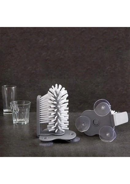 Pratik Kolay Fonksiyonel Vantuzlu Elde Bulaşık Yıkama Fırçası indirimleri