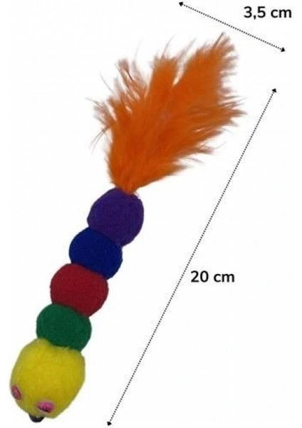 Yumuşacık Ipli Tırtıl Şeklinde Rengarenk Sevimli Evcil Hayvan Oyuncağı modelleri