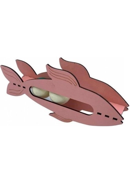 Kediler Için Ahşap 2 Toplu Eğimli Sevimli Balık Şeklinde Eğitim Amaçlı Oyuncak modelleri
