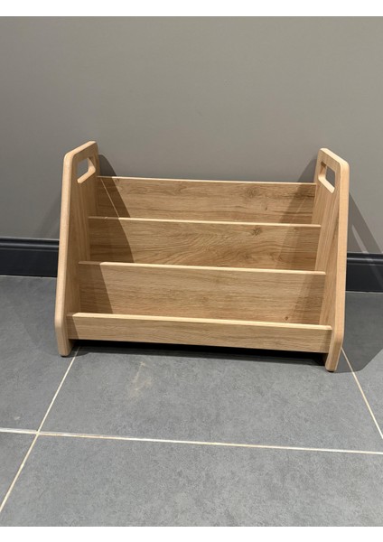 Akçehome Montessori 3 Raflı Mdf Çok Kullanışlı Kitaplık