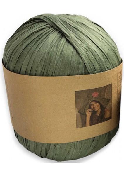 Rafya İp 50 gr Haki