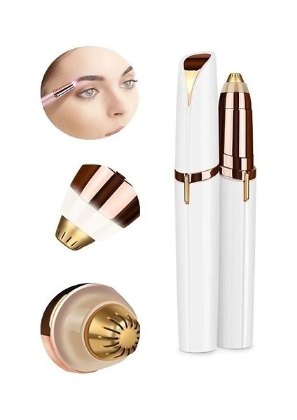 Ince Uçlu Yüz Için Tüy Kıl Alıcı Kaş Bıyık Epilasyon Aleti Pilli