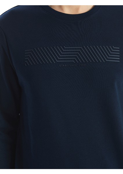 Yeni Sezon Bisiklet Yaka Uzun Kollu Baskılı Erkek Sweatshirt modelleri