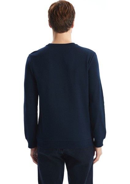 Yeni Sezon Bisiklet Yaka Uzun Kollu Baskılı Erkek Sweatshirt fırsatları