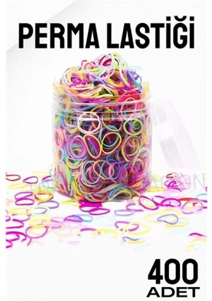 Perma Lastiği İnce 400 ADET RENKLİ