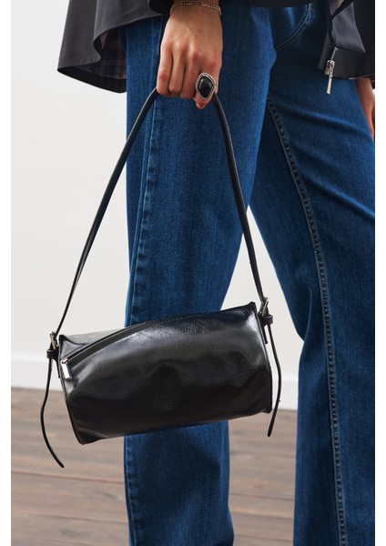 Nour Deri Çanta Siyah