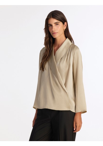 Geniş Şal Yaka Uzun Kol Gömlek fiyatları