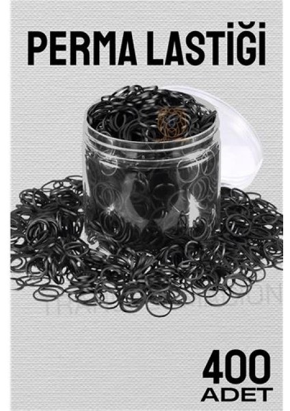 Perma Lastiği İnce 400 ADET SİYAH