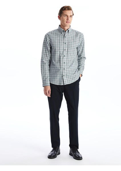 Yeni Sezon Regular Fit Uzun Kollu Ekose Gabardin Erkek Gömlek fiyatları