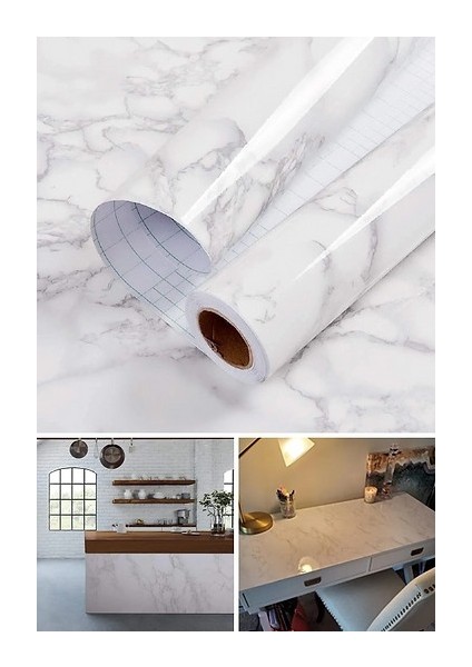 Kendinden Yapışkanlı Mermer Desenli Kaplama Kağıdı