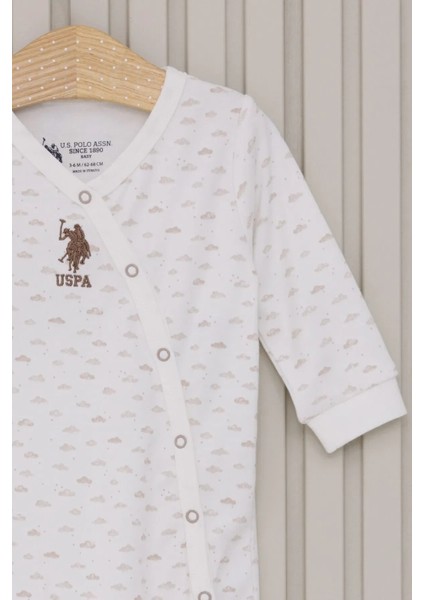 Erkek Bebek Patikli Tulum Krem fiyatları