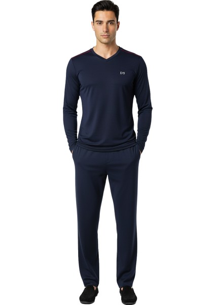 Ds Damat Maschio Pamuk V Yaka Pijama Takımı Lacivert fiyatları