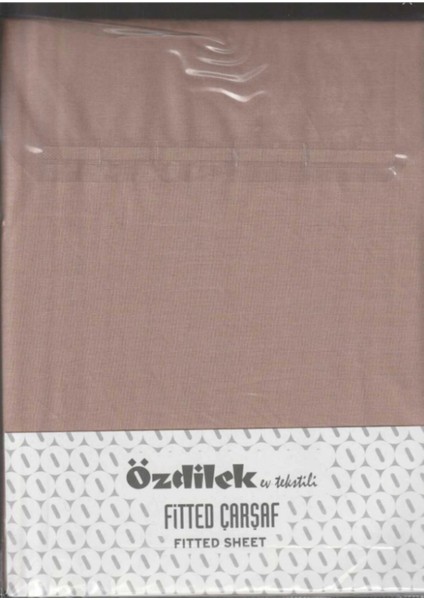 Colurist Lastikli Fitted Çift Kişilik Çarşaf Takımı 180 x 200 +30 cm ( 30 cm Yükseklik ) Toprak