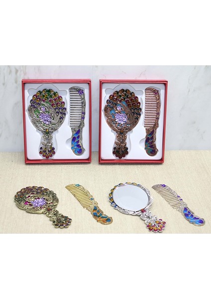 Tavuskuşu Ayna ve Tarak Seti Küçük Boy fiyatları