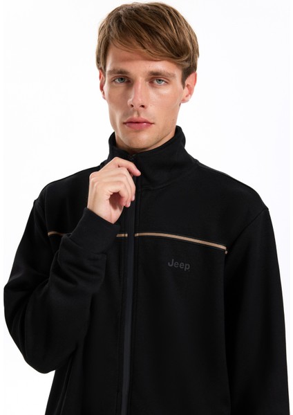 Dik Yaka Düz Siyah Erkek Sweatmont J5WM-SWT7330 modelleri