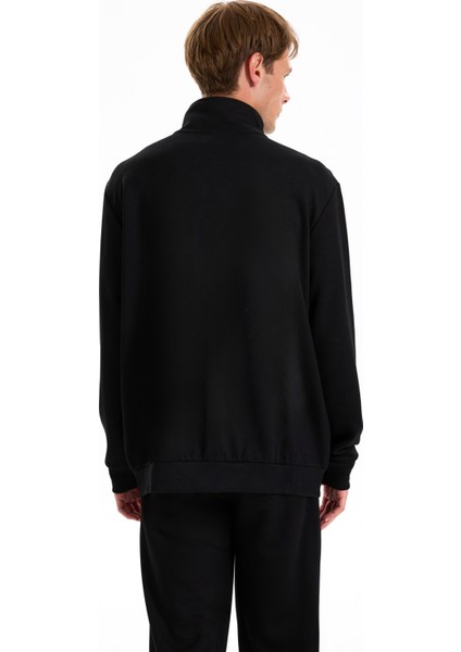 Dik Yaka Düz Siyah Erkek Sweatmont J5WM-SWT7330 indirimleri