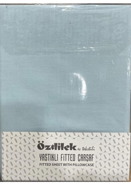 Colurist Lastikli Fitted Çift Kişilik Çarşaf Takımı 180 x 200 +30 cm ( 30 cm Yükseklik ) Aqua