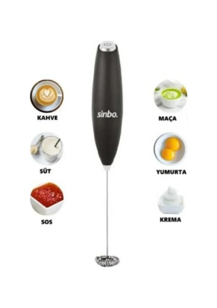 Pilli Süt Köpürtücü - Karıştırıcı Mini Mikser Süt - Kahve - Sos - Yumurta STO-6723 (5324)