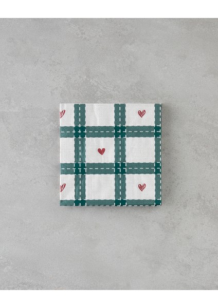 Heartmas Kağıt 20'li Kağıt Peçete 33X33 cm Yeşil