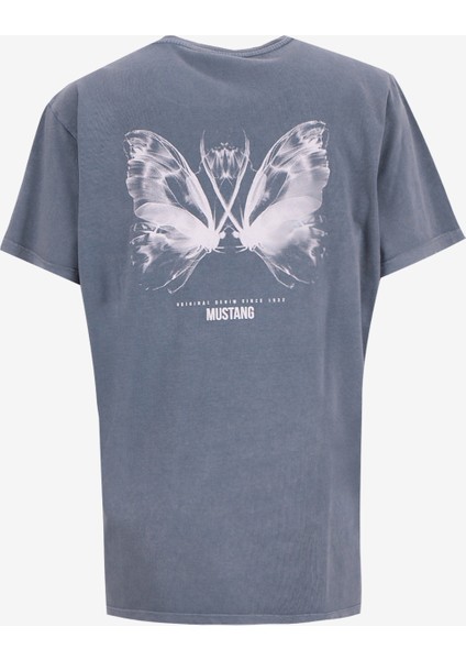 Bisiklet Yaka Baskılı Antrasit Kadın T-Shirt M5WL-TST1051 fiyatları