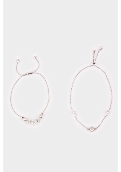 Kadın Silver Asansörlü Ayarlanabilir BILEKLIK F7724AXNS