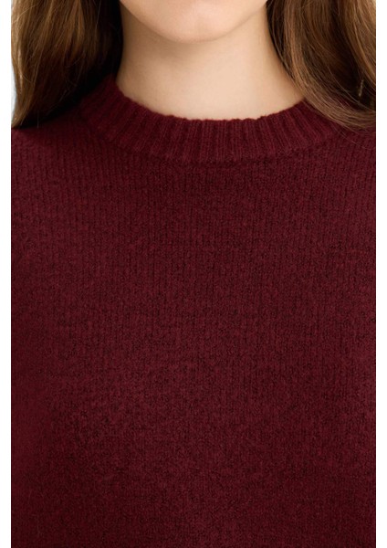 Oversize Geniş Kalıp Bisiklet Yaka Triko Kazak R6044AZ25WN indirimleri