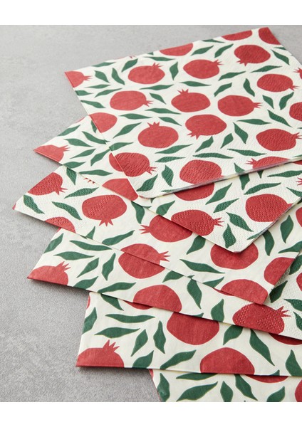 Pomberry Kağıt 20'li Kağıt Peçete 33X33 cm Kırmızı fiyatları