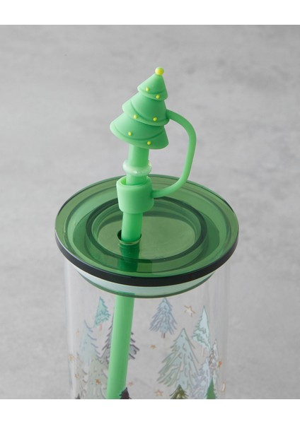 Winter Tree Borosilikat Pipetli Bardak 460 ml Yeşil modelleri