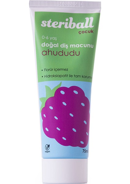Doğal Diş Macunu 0-6 Yaş - Ahududu