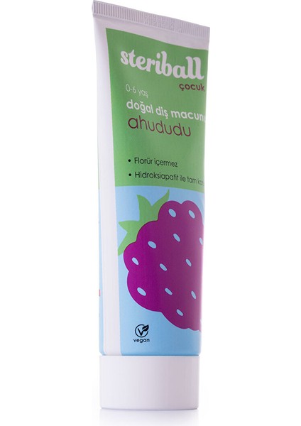 Doğal Diş Macunu 0-6 Yaş - Ahududu modelleri