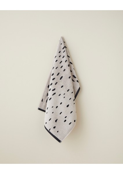 Felis Pamuk Yüz Havlusu 50X80 cm Ekru-Kahve