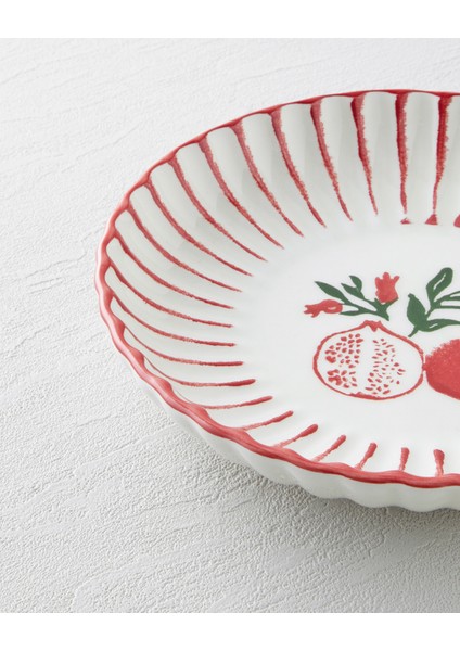 Etna Seramik Çukur Tabak 21 cm Kırmızı modelleri