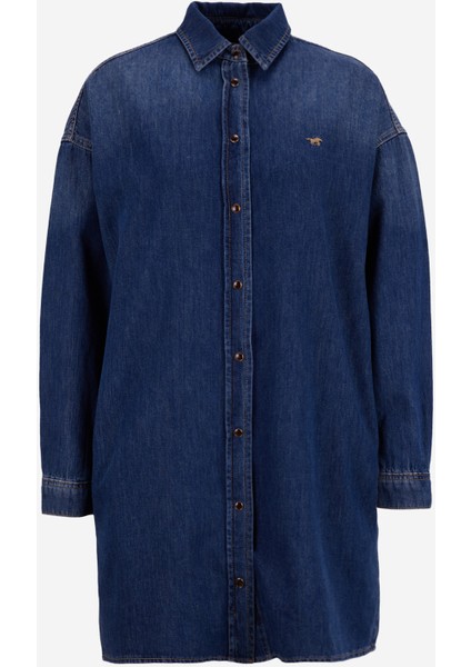 Mavi Kadın Yıkamalı Denim Elbise M5WL-ELB1085