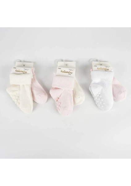 Cenet 2'li Abs'li Kız Bebek Soket Çorap Asorti