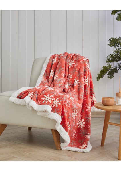 Snowland Koltuk Şalı 120X160 cm Kırmızı fiyatları