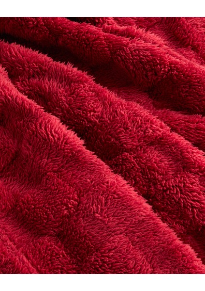 Fancy square Koltuk Şalı 120X160 cm Bordo modelleri