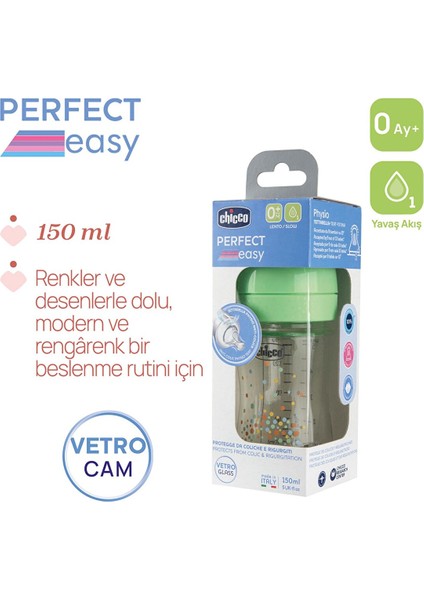 Perfect Easy Biberon Cam 150 ml Yavaş Akış-Unisex fiyatları