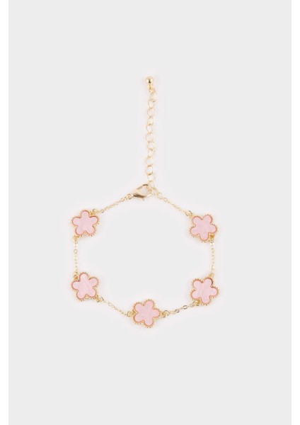 Kadın Pembe Yonca Detaylı BILEKLIK E8318AXNS