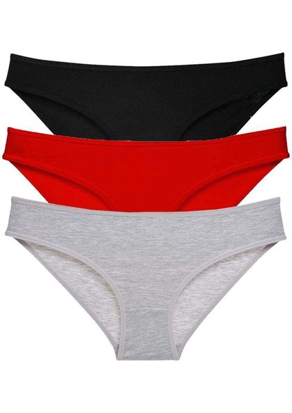 3 Adet Süper Eko Set Likralı Kadın Slip Külot 540