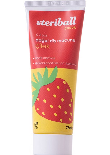 Doğal Diş Macunu 0-6 Yaş - Çilek