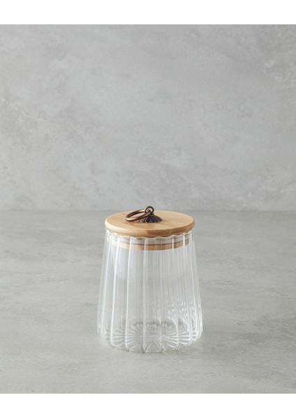 Bohem Line Cam Kavanoz 600 ml Şeffaf