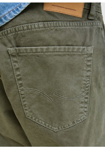 Normal Bel Baggy Yeşil Erkek Denim Pantolon 12270838_JPSTALEX Jjorıgınal 017 St modelleri