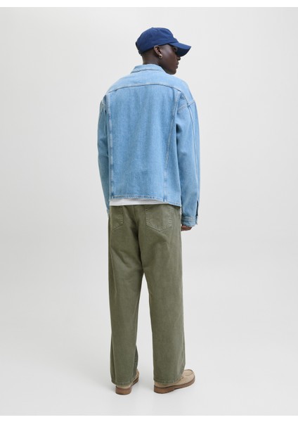 Normal Bel Baggy Yeşil Erkek Denim Pantolon 12270838_JPSTALEX Jjorıgınal 017 St indirimleri