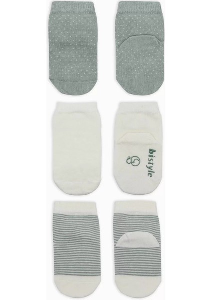 Puanlı Kaymaz Penye Soket Çorap 3'lü BS10108 Nil fiyatları