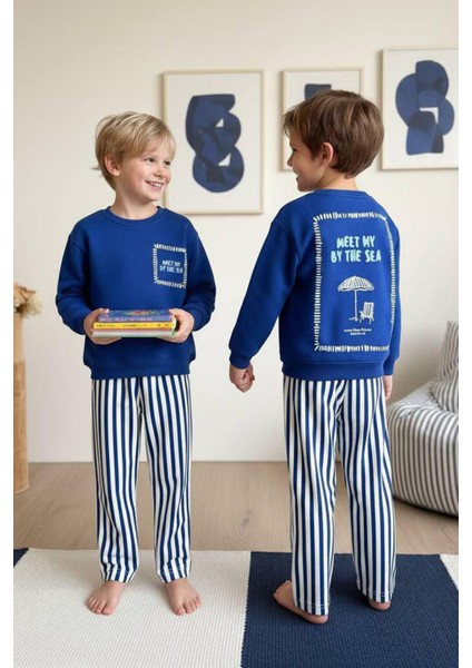 Meet Sea Baskılı Erkek Çocuk 2 li takım - Mavi fiyatları