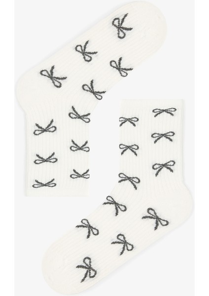 5 Çift Pamuklu Kurdele Desenli Soket Çorap fiyatları