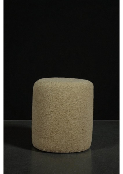 Home Class Yumuşak Teddy Peluş Kumaş Silindir Bench Puf Makyaj Masası Pufu Tabure fırsatları